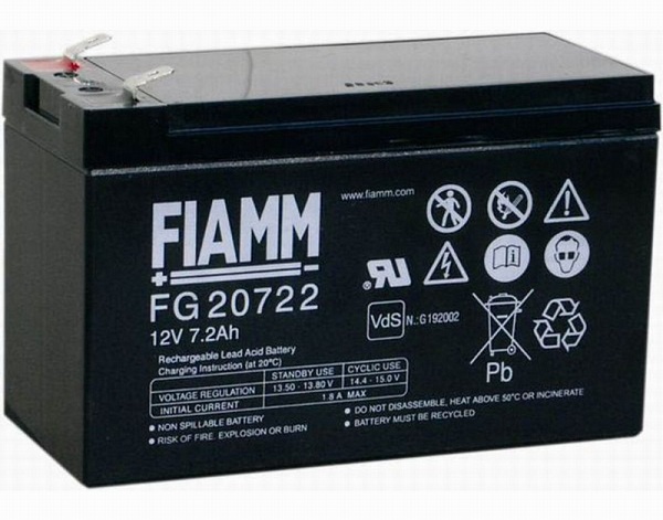  FIAMM FG20722 7.2ah 12V -    