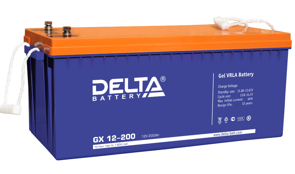 GX12-200 -  Delta DT 200ah 12V  